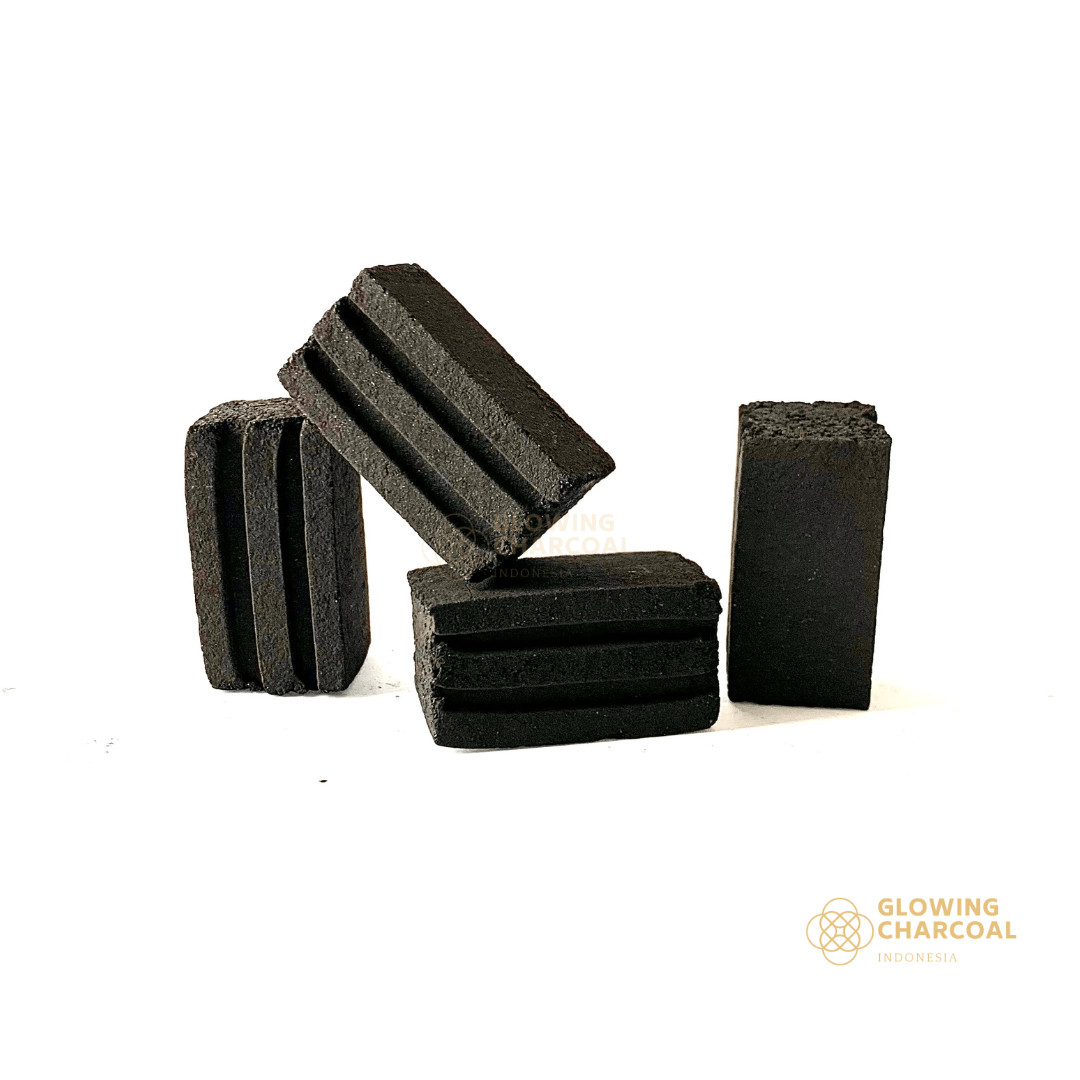 Rectangle Stripes Shisha Charcoal